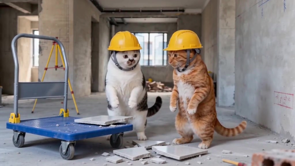 猫咪施工队开工了